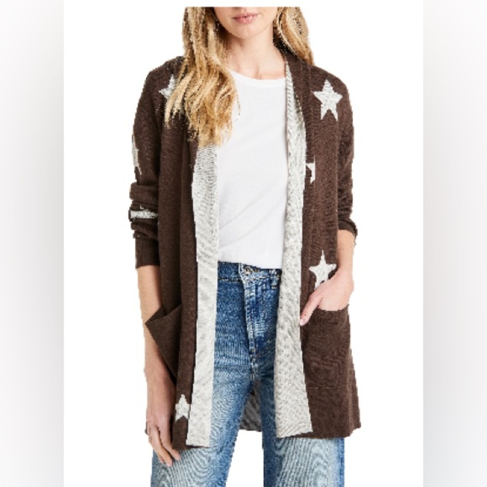 Splendid Sydney Hooded Reversible Cardigan- Sz Medium - Picture 1 of 12